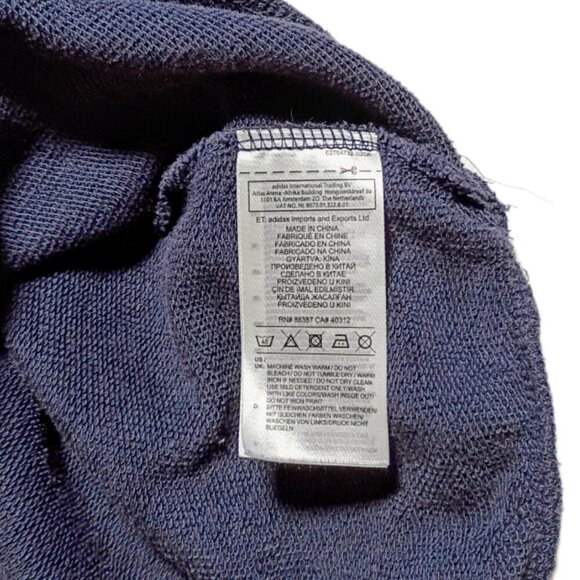 Adidas Women’s Blue Crew Neck Sweatshirt Size M Pullover Herzogenaurach Logo - Picture 7 of 12